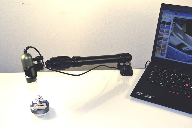 PC GEARS Versatile Positioning Stand for USB Microscopes with C-Clamp Base - Image 2